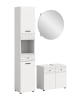 ebuy24 Badmöbelset Prisma (3-teilig) Weiß 195 x 37 cm