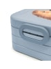 Mr. & Mrs. Panda Bento Box Igel Kuchenstück Motiv mit Spruch in Blau Pastell