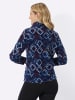 Sieh an! Fleece-Shirt in marine-bleu-bedruckt