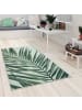 KADIMA DESIGN Outdoor Teppich Palmen Balkon, Terrasse schmutzabweisend in Grün