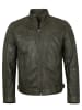 MADDOX Lederjacke Lammnappa in Oliv
