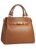 Samantha Look Handtasche echt Leder in cognac
