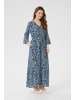 Kaffe Kleid KAamanda A-shape in Black/Windsurfer Flower Print