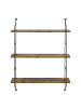 en.casa Wandregal Ösel in Braun (H)63.5cm (B)48cm (T)15cm
