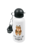 Mr. & Mrs. Panda Getränkeflasche Bär Kommunion mit Spruch in Weiß
