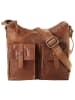 SPIKES & SPARROW Umhängetasche echt Leder in cognac