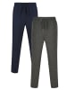 Threadbare Sweathose im 2er-Pack 2PK Rene Hose in Navy & Charcoal Marl