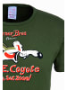 Logoshirt T-Shirt Coyote in dunkel oliv