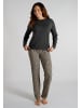 Tom Tailor Pyjama Naila in grau-mittel-Allover