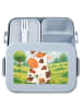Mr. & Mrs. Panda Brotdose Kuh Design ohne Spruch in Blau Pastell
