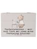 Mr. & Mrs. Panda Box mit Deckel Tierheilpraktiker mit Spruch in Grau Pastell