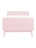 Beliani Einzelbett BONNAC in Rosa - (W) 95 x (H) 60 x (L) 210 cm