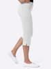 Sieh an! Capri-Jeans in weiß
