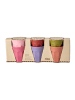 Rice Melaminbecher 6er-Set Small – Solid Colors in diverse