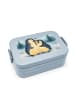 Mr. & Mrs. Panda Bentobox Pinguin umarmen Design ohne Spruch in Blau Pastell