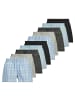 Jack & Jones Web-Boxershorts 10er Pack in Schwarz/Grau/Blau