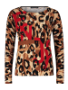 Betty Barclay Feinstrickpullover mit Print in Beige/Schwarz