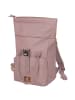 travelite Basics Short Handle - Rolltop Rucksack 46 cm erw. (black) in smokey rose