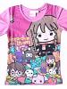 Harry Potter Langarmshirt Harry Potter Cartoon Stil in Pink