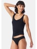 Schiesser Tai Slip Modal Essentials in Schwarz