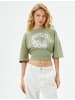 KOTON T-shirt in Khaki