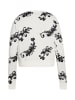ebeeza Damen Cardigan in WOLLWEISS SCHWARZ