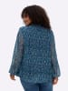 sheego by Joe Browns Chiffonbluse in tiefblau-bedruckt