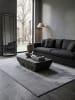 KADIMA DESIGN Kurzflorteppich Uni Antirutsch pflegeleicht Wohnzimmer Schlafzimmer in Grau