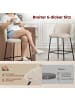 HOMCOM Barhocker in Beige 55L x 50B x 93H cm