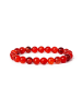 Bungsa Perlenarmband in Achat rot