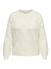 ONLY Carmakoma Strickpullover in Cloud Dancer