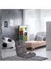 relaxdays Bodenstuhl in Grau - (B)50 x (H)58 x (T)55 cm