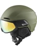 Alpina Skihelm mit Visier in grün