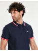 Threadbare Kurzarm-Polo THB Polo Pixie in blau-schwarz