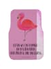 Mr. & Mrs. Panda Fahrer Autofußmatte Flamingo Classic mit Spruch in Aquarell Pink