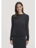Hessnatur Strick Pullover Regular in schwarz