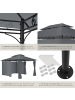 tectake Gartenpavillon Emine inklusive Spannseilen und Heringen, anthrazit