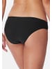 Schiesser Slip Invisible Cotton in Weiß / schwarz