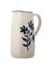 Bloomingville Krug EIMY mit blauen Blumen Ranken Kanne