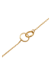 Elli Armband 925 Sterling Silber Geo, Kreis in Gold