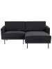 Beliani 2-Sitzer Sofa BREDA in Schwarz - (W) 192 x (H) 85 x (L) 155 cm linksseitig