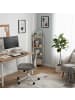 relaxdays Eckregal in Natur/ Weiß - (B)44,5 x (H)125 x (T)31,5 cm