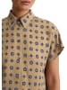 Marc O'Polo Gemusterte Bluse regular in Medium Beige