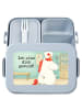 Mr. & Mrs. Panda Brotbüchse Einhorn Krankenschwester Design mit ... in Blau Pastell
