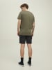 Jack & Jones Herren Shorts Mid Waist Chino Midi Bermuda Pants in Schwarz