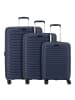 D&N Travel Line 4500 4 Rollen Kofferset 3-teilig mit Dehnfalte in darkblue