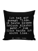 Mr. & Mrs. Panda Kopfkissen Ich hab mir gesagt... mit Spruch in Schwarz