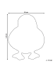 Beliani Kinderteppich DUCKIE in Gelb - (W) 95 x (L) 120 cm