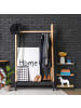 relaxdays Standregal in Natur/Schwarz - (B)39 x (H)71 x (T)32,5 cm