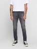 Only&Sons Skinny Fit Jeans Basic Denim Hose Stoned Washed Pants ONSWARP in Grau